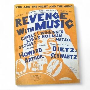 💜 Vintage 1934 “You And The Night And The Music” Sheet Music
